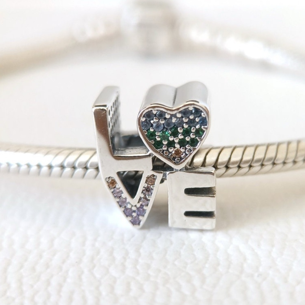 PANDORA Silver Love Charm